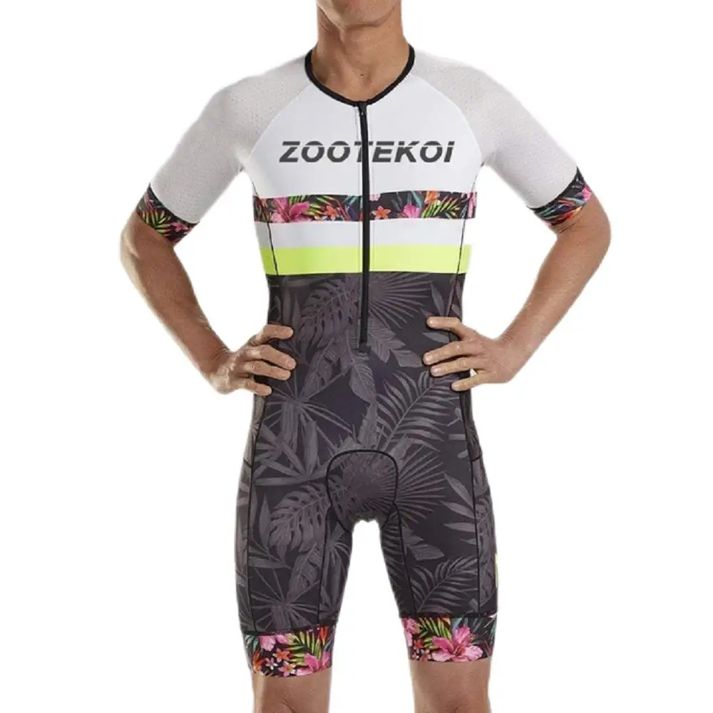 Triathlon Cycling Kit - Zootekoi-Combinaison de cyclisme TriDuvet pour homme,