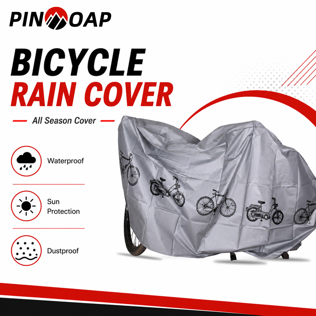 Cycling Gear In Rain - PINMOAP Housse de protection universelle pour