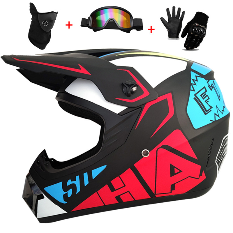 Cycling Protective Gear Kids - Casque intégral tout-terrain pour enfants, 3