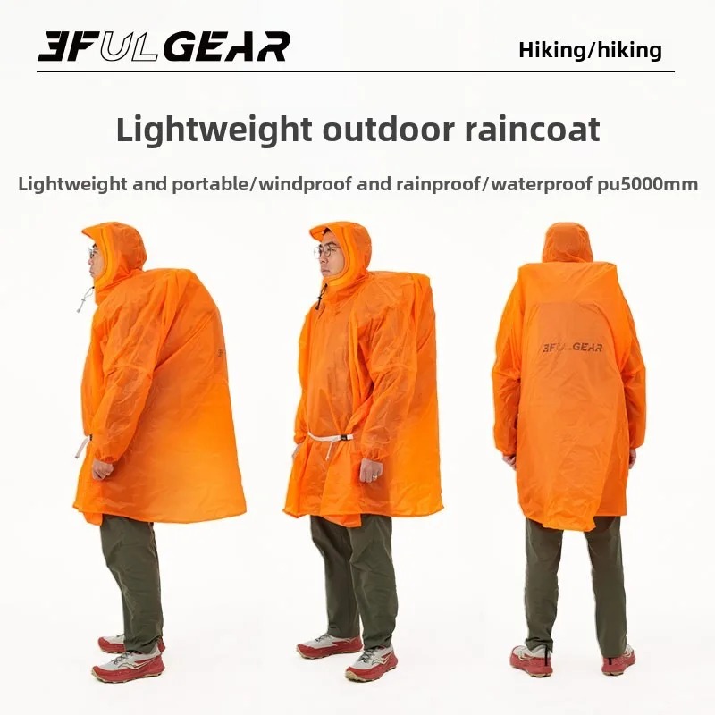 Cycling Gear In Rain - Poncho de pluie ultraléger 3F UL
