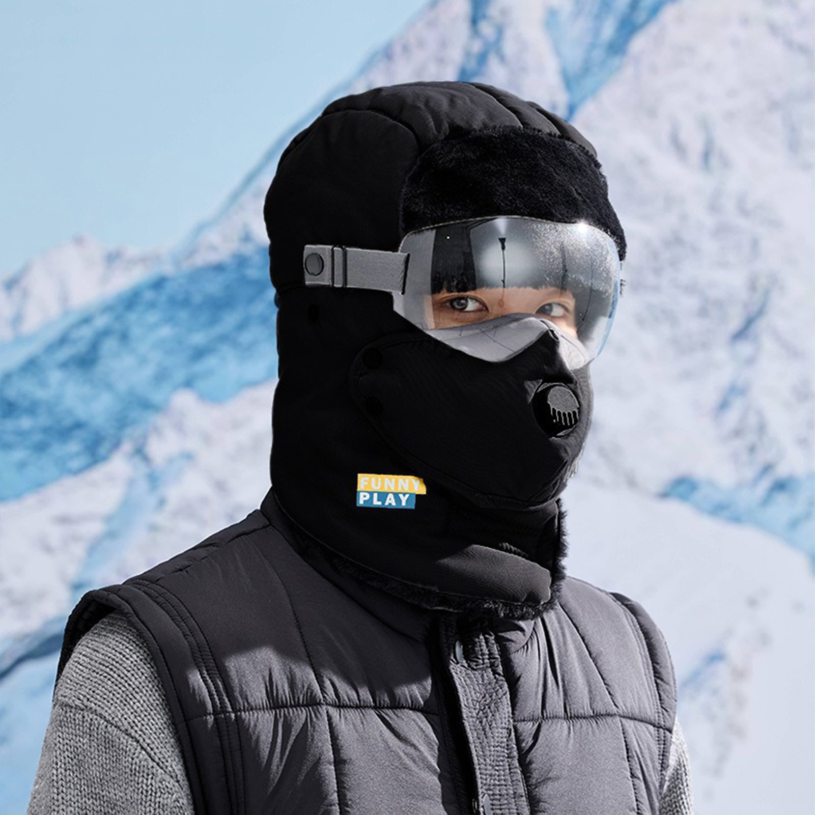 Cycling Gear For Cold Weather - Chapeau d'hiver thermique doublé polaire, couvre-chef