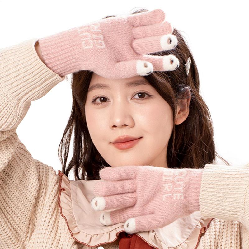 Cycling Gear For Cold Weather - Gants Chauds artificiel astiques avec Écran