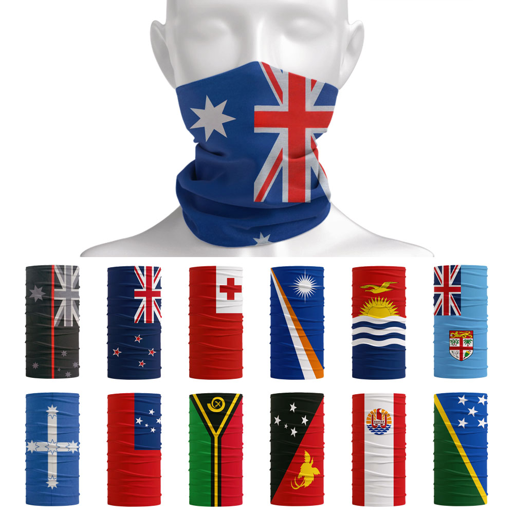 Cycling Gear Australia - Australie nouvelle-zélande drapeau motif cache-cou Oceania