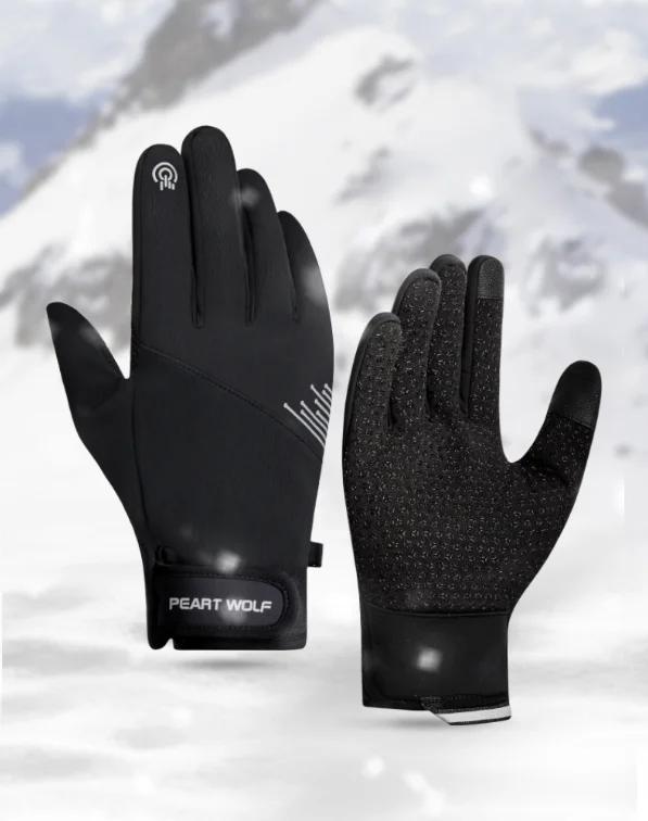 Cycling Gear For Cold Weather - Gants d'hiver coupe-vent et chauds compatibles