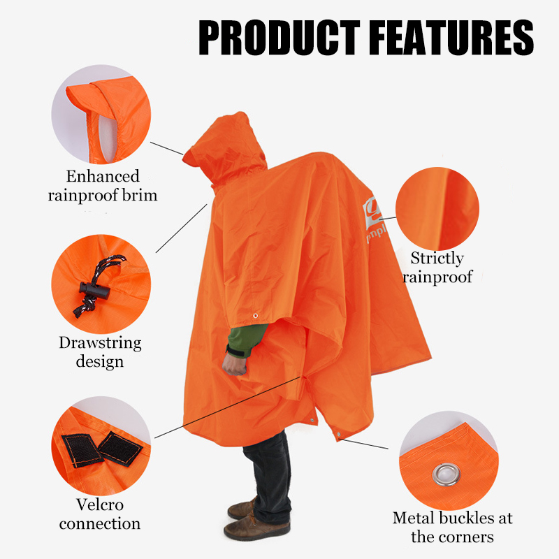 Poncho de pluie léger 3-en-1,  - Cycling Gear In Rain avis et prix
