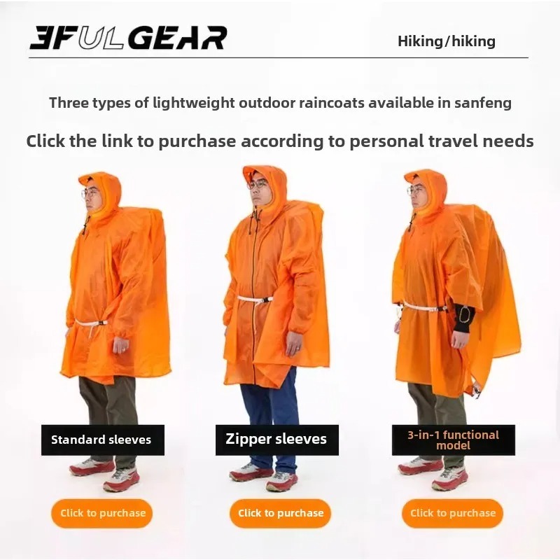 Poncho de pluie ultraléger 3F  - Cycling Gear In Rain avis et prix